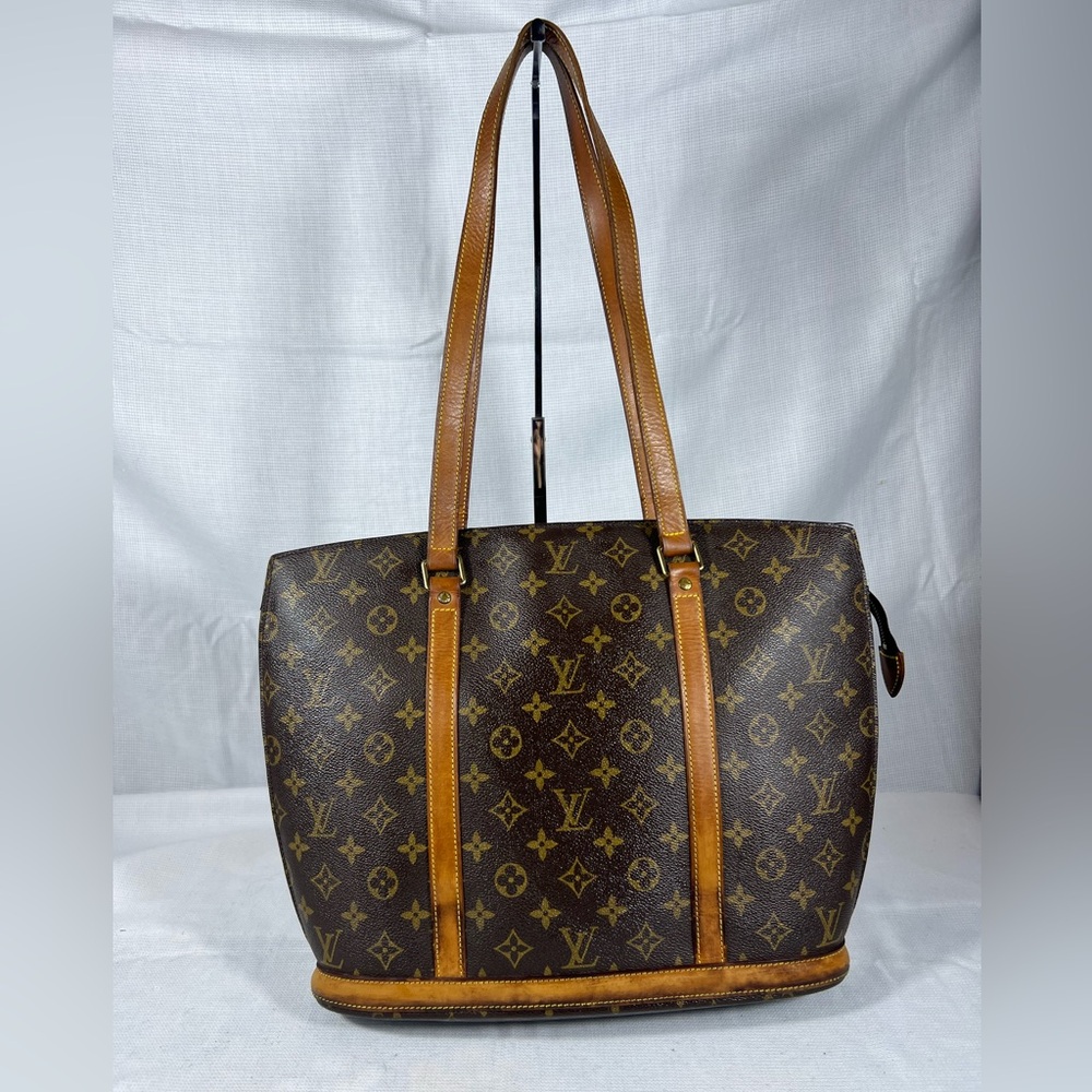 3001: Louis Vuitton Babylone Monogram Canvas Leather Tote Bag Shoulder Bag GM - Picture 2 of 14